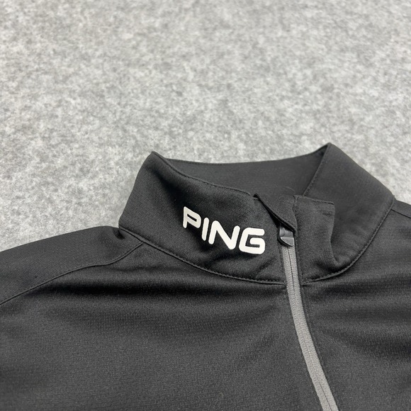 Ping Sweatshirt Womens Small Black 1/4 Zip Pocket Performance‎ Baylor University - Picture 8 of 16